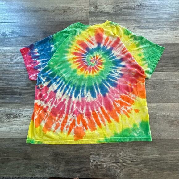 Vintage Tie Dye‎ Shirt Classic Spiral Short Sleeve Tee 90s T-shirt Delta Pro - Picture 5 of 7